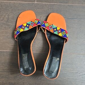 Colorful Beaded Women's Sandals
